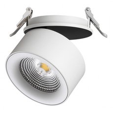 Точечный светильник с арматурой белого цвета, металлическими плафонами Novotech 358784
