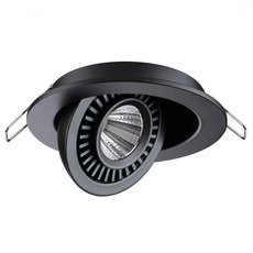 Точечный светильник с арматурой чёрного цвета, плафонами чёрного цвета Novotech 358816