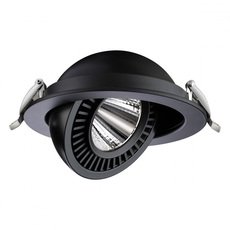 Точечный светильник с арматурой чёрного цвета Novotech 358818