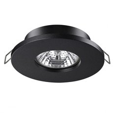 Точечный светильник с арматурой чёрного цвета, металлическими плафонами Novotech 370801
