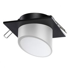 Точечный светильник с арматурой чёрного цвета, пластиковыми плафонами Novotech 370898
