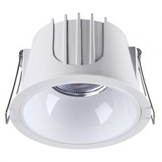 Точечный светильник с арматурой белого цвета, плафонами белого цвета Novotech 358694
