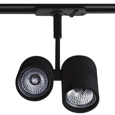 Шинная система с арматурой чёрного цвета, металлическими плафонами MEGALIGHT 8141 black