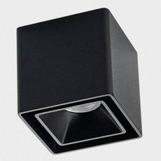 Точечный светильник с металлическими плафонами чёрного цвета ITALLINE FASHION FX1 black/black