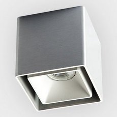 Точечный светильник с арматурой алюминия цвета, металлическими плафонами ITALLINE FASHION FX1 alu/white