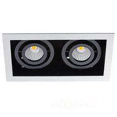 Точечный светильник для гипсокарт. потолков ITALLINE DL 3015 white/black