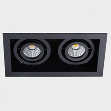 Точечный светильник с арматурой чёрного цвета, плафонами чёрного цвета ITALLINE DL 3015 black