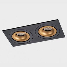 Точечный светильник с металлическими плафонами ITALLINE IT02-008 gold+QRS2 black