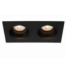 Точечный светильник с металлическими плафонами чёрного цвета Lucide 22959/02/30