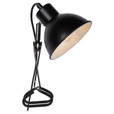 Настольная лампа с арматурой чёрного цвета, металлическими плафонами Lucide 45987/01/30