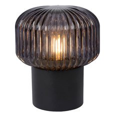 Настольная лампа с арматурой чёрного цвета, стеклянными плафонами Lucide 78595/01/30