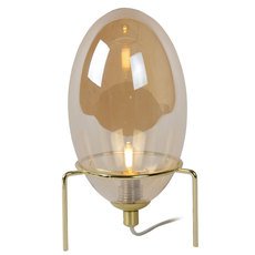 Настольная лампа с арматурой золотого цвета, стеклянными плафонами Lucide 03527/01/62