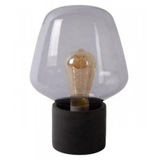 Настольная лампа с арматурой чёрного цвета, стеклянными плафонами Lucide 45569/01/65