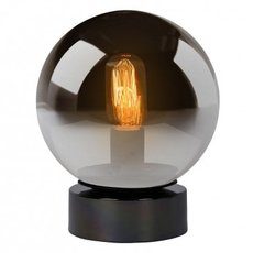 Настольная лампа с арматурой чёрного цвета, стеклянными плафонами Lucide 45563/20/65