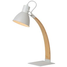 Настольная лампа с арматурой белого цвета, металлическими плафонами Lucide 03613/01/31
