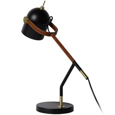 Настольная лампа с металлическими плафонами чёрного цвета Lucide 05627/01/30