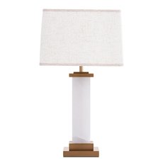 Настольная лампа с арматурой белого цвета, плафонами белого цвета Arte Lamp A4501LT-1PB