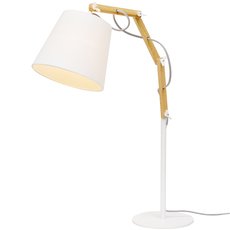 Настольная лампа с арматурой белого цвета Arte Lamp A5700LT-1WH