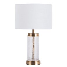 Настольная лампа с текстильными плафонами белого цвета Arte Lamp A5070LT-1PB