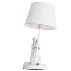 Настольная лампа с арматурой белого цвета, плафонами белого цвета Arte Lamp A4420LT-1WH
