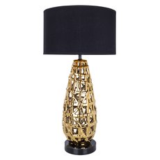 Настольная лампа с текстильными плафонами чёрного цвета Arte Lamp A4002LT-1GO