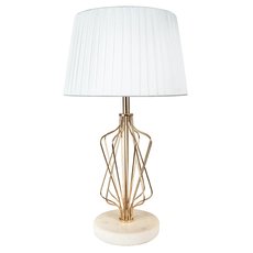 Настольная лампа с арматурой золотого цвета, плафонами белого цвета Arte Lamp A4035LT-1GO