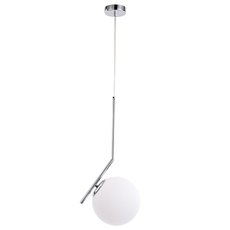 Светильник с арматурой хрома цвета, плафонами белого цвета Arte Lamp A1923SP-1CC