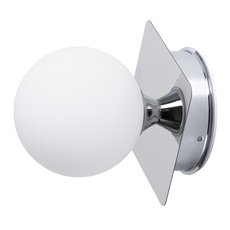 Светильник для ванной комнаты с арматурой хрома цвета, плафонами белого цвета Arte Lamp A5663AP-1CC