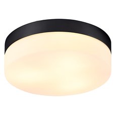 Светильник для ванной комнаты с стеклянными плафонами белого цвета Arte Lamp A6047PL-3BK