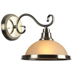Бра с арматурой бронзы цвета, стеклянными плафонами Arte Lamp A6905AP-1AB