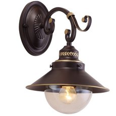 Бра с арматурой коричневого цвета, стеклянными плафонами Arte Lamp A4577AP-1CK