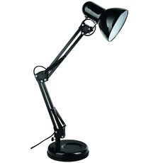 Настольная лампа с арматурой чёрного цвета, плафонами чёрного цвета Arte Lamp A1330LT-1BK