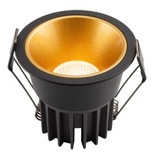 Точечный светильник с арматурой чёрного цвета, плафонами золотого цвета DENKIRS DK4400-GB