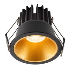 Точечный светильник с арматурой чёрного цвета, плафонами золотого цвета DENKIRS DK4500-GB