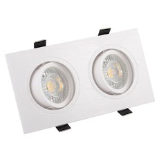 Точечный светильник с арматурой белого цвета, металлическими плафонами DENKIRS DK3022-WH