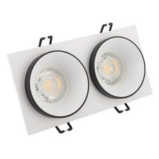 Точечный светильник с арматурой белого цвета, металлическими плафонами DENKIRS DK2422-BK