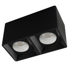 Точечный светильник с арматурой чёрного цвета, пластиковыми плафонами DENKIRS DK3085-BK+CH