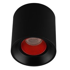 Точечный светильник с арматурой чёрного цвета, пластиковыми плафонами DENKIRS DK3090-BK+RD