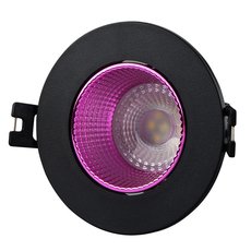Точечный светильник с арматурой чёрного цвета, пластиковыми плафонами DENKIRS DK3061-BK+PI