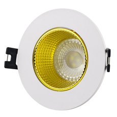Точечный светильник с арматурой белого цвета DENKIRS DK3061-WH+YE