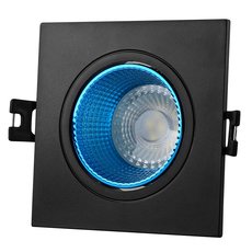 Точечный светильник с арматурой чёрного цвета, пластиковыми плафонами DENKIRS DK3071-BK+CY