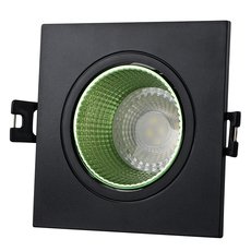 Точечный светильник с арматурой чёрного цвета, пластиковыми плафонами DENKIRS DK3071-BK+GR