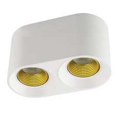 Точечный светильник с арматурой белого цвета, пластиковыми плафонами DENKIRS DK3096-WH+YE