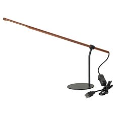 Настольная лампа с арматурой чёрного цвета, металлическими плафонами Lussole LSP-9995