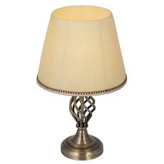 Настольная лампа с арматурой бронзы цвета, текстильными плафонами Citilux CL407801