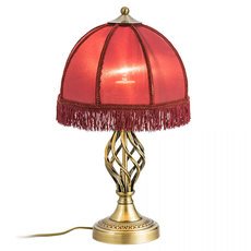 Настольная лампа с арматурой бронзы цвета, текстильными плафонами Citilux CL407803
