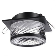 Точечный светильник с арматурой чёрного цвета, пластиковыми плафонами Novotech 370920