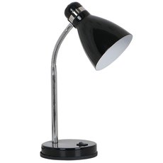 Настольная лампа с арматурой чёрного цвета, металлическими плафонами Arte Lamp A5049LT-1BK
