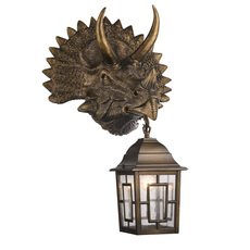 Светильник для уличного освещения с арматурой коричневого цвета, стеклянными плафонами Favourite 2251-1W