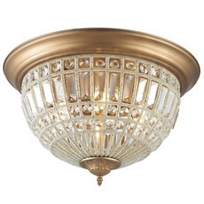 Светильник с арматурой бронзы цвета, хрустальными плафонами Favourite 2296-6C